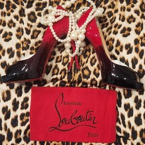 Elegant Red and Black Women's Stilettos
